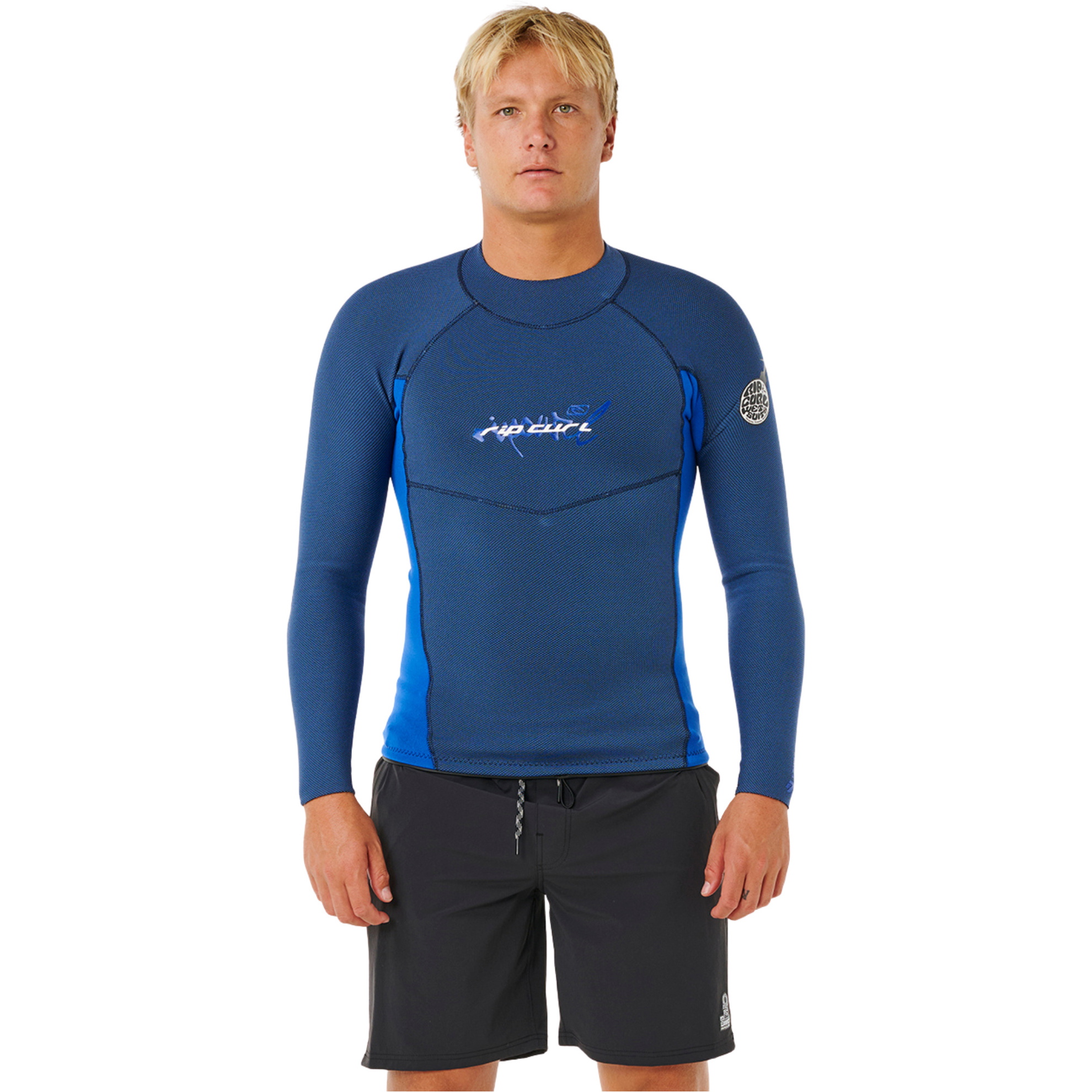 2026 Rip Curl Mens E-Bomb 1.5mm Long Sleeve Jacket 12HMWJ - Blue
